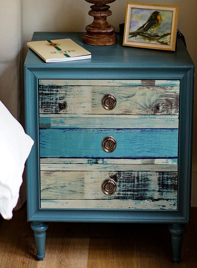 PIXELPACE Self Adhesive Peel & Stick 45 x 304 cm Waterproof Wallpaper for Living Room Hall Bedroom Decoration PVC Vinyl DIY Wall Stickers Multicolor, Count of (1, Multicolor Wood) - Image 3